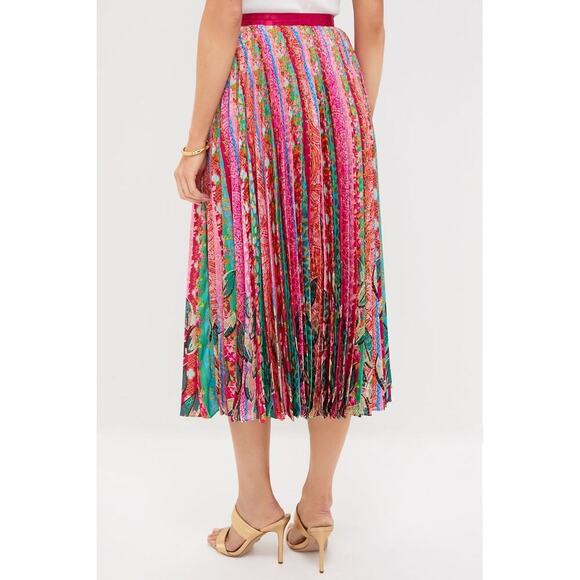 SALONI Mosaic Stripe Placement Kim Maxi Skirt NWT Size 2 Retail $395 Tuckernuck - Picture 2 of 6